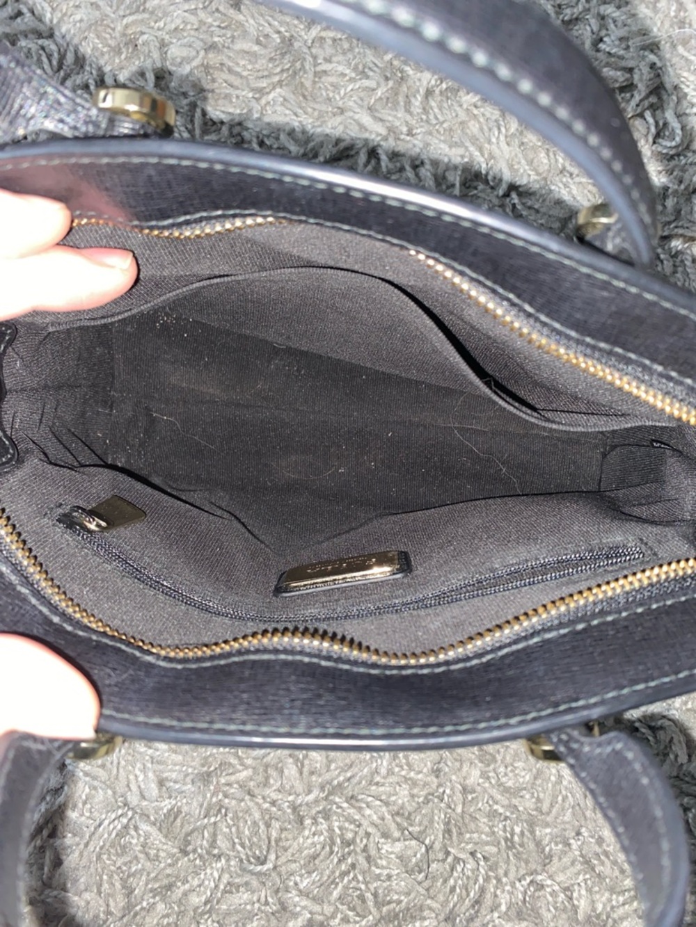 Furla Black Leather Mini Crossbody with Gold Hardware - Picture 3 of 8